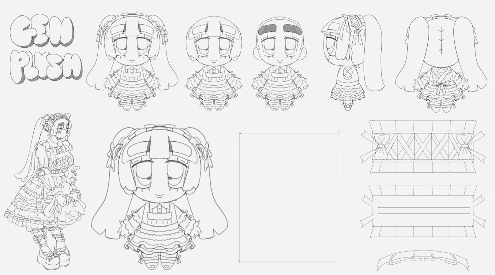 Plush design of my in-game Splatoon character