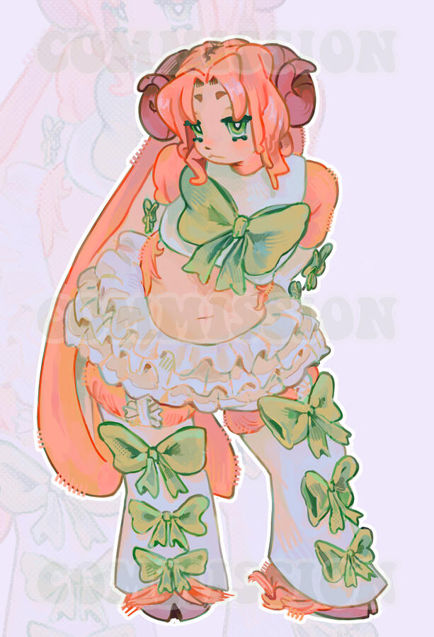 Character illustration for @huniedham