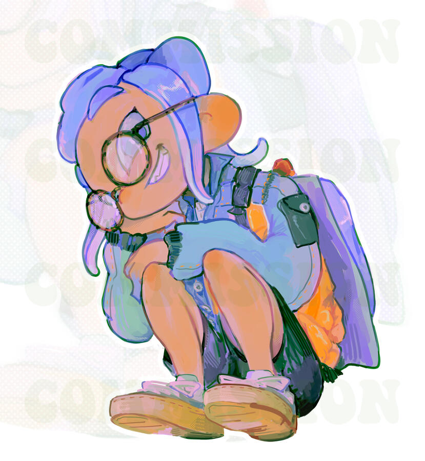 Character illustration for @saltwyn