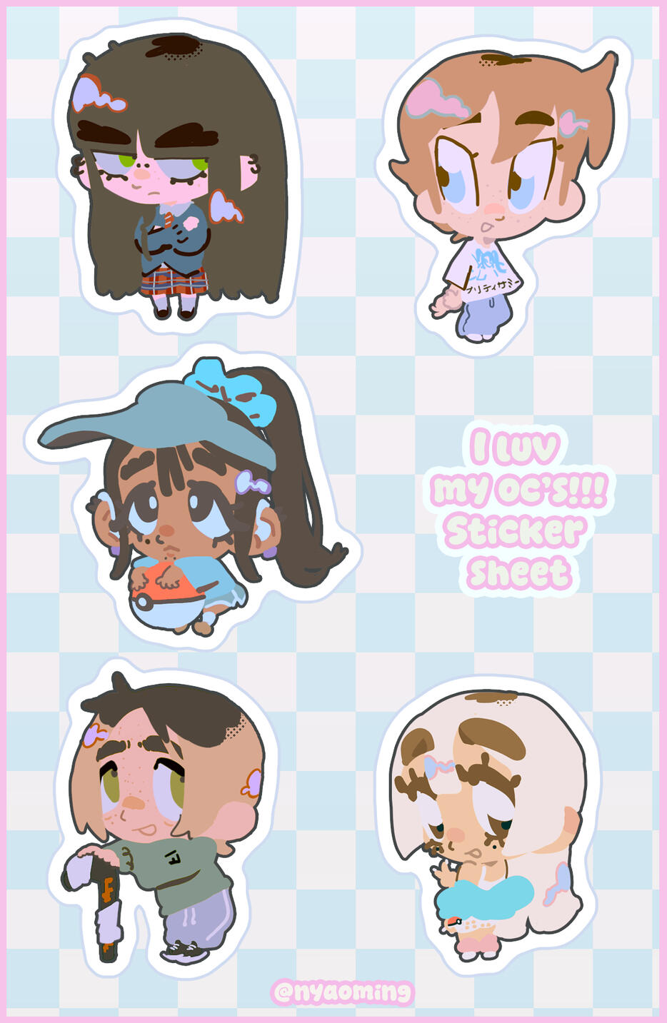 Original Character Medium Sticker Sheet